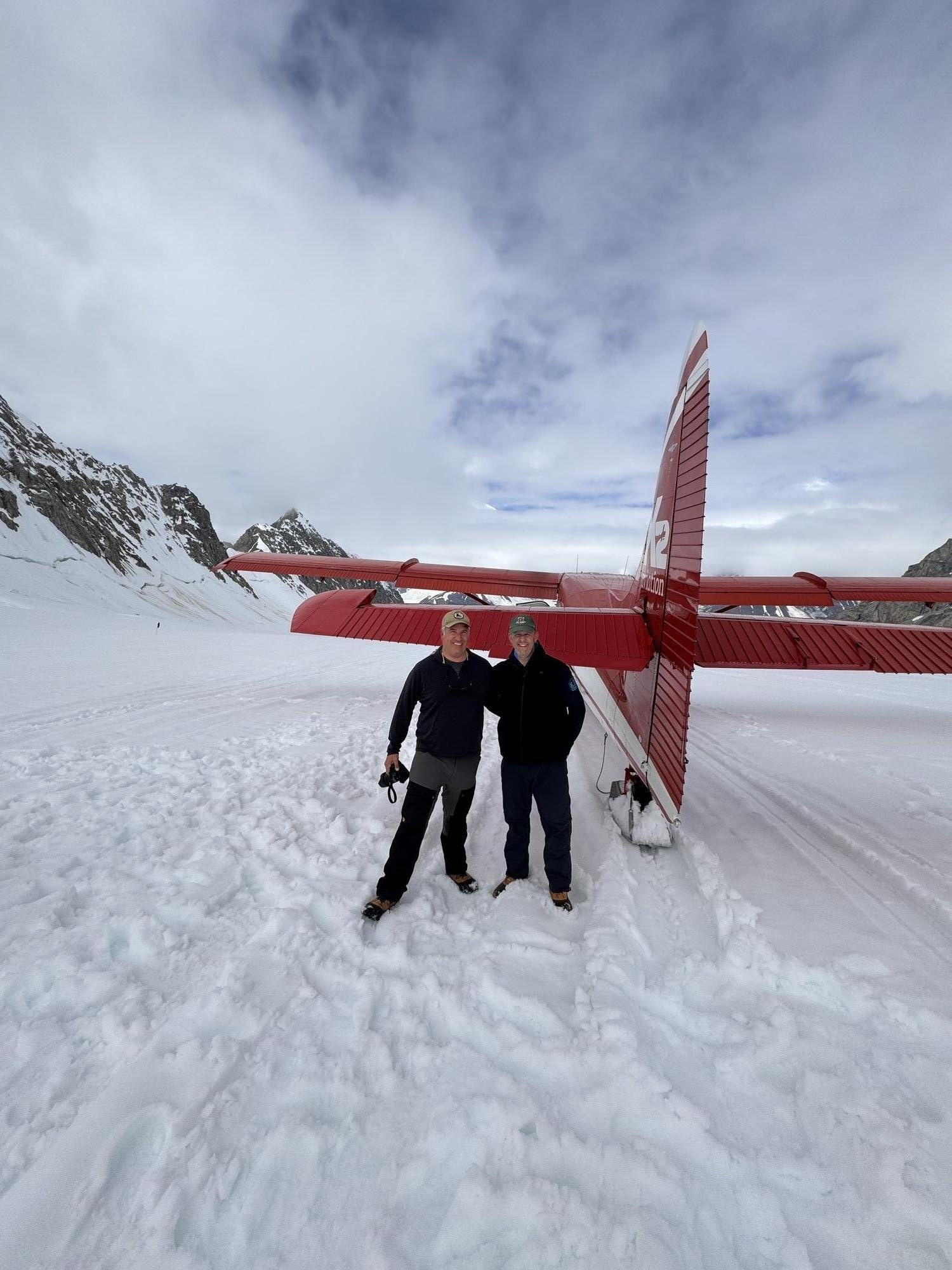 Alaska wilderness with mountains and glaciers
